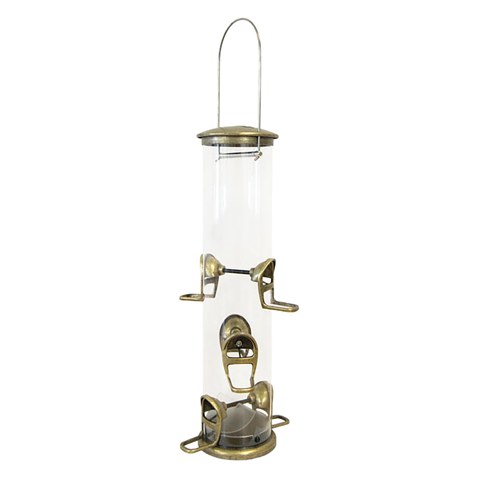 Aspects 420 Antique Brass Quick Clean Big Tube Feeder, Large