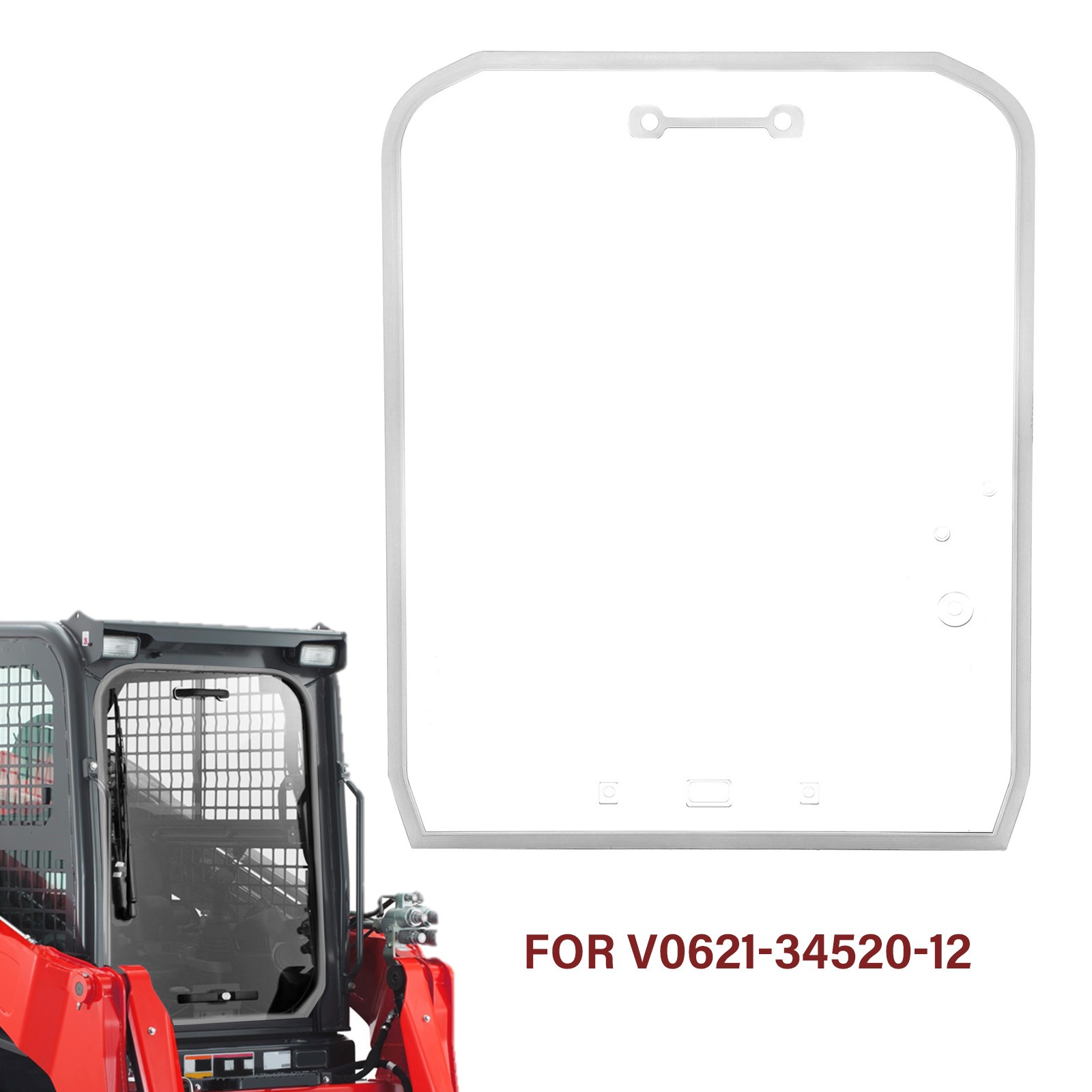 Tractor Track Loader Skidsteer Door For Kubota SVL75 SVL65 SVL97 Polycarbonate