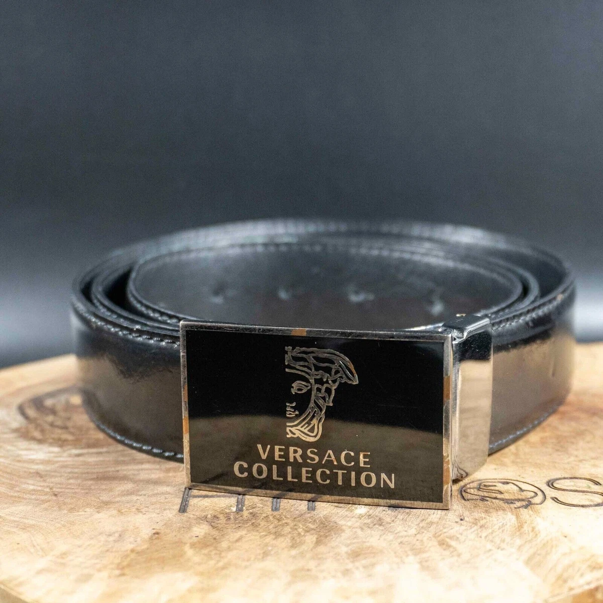 Versace Collection Leather Black Belts for Men for sale | eBay