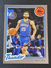 2025-26 Topps - Ajay Mitchell #80BK-12 - 1980-81 Throwback - Thunder - NM/MT