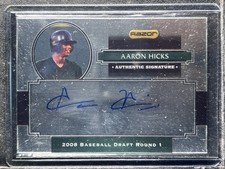 Hicks, Aaron - 2008 Razor Signature Series Metal - Autograph
