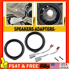 Car 2x Door Speaker Wire Harness Adapter Spacer Rings For Honda Accord 2010-17 B