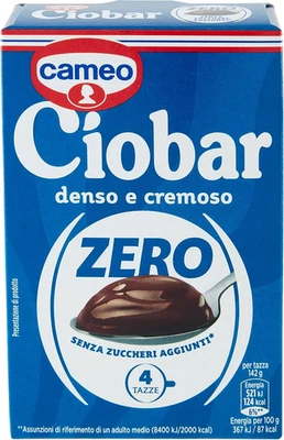Ciobar Zero Senza Zuccheri Aggiunti (Contiene Naturalmente Zuccheri) Cioccolata
