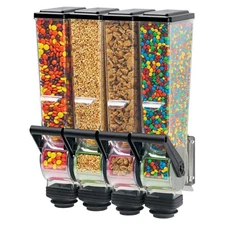 Server 88780 4 Compartment 2 L Wall Mounted Dry Food Dispenser