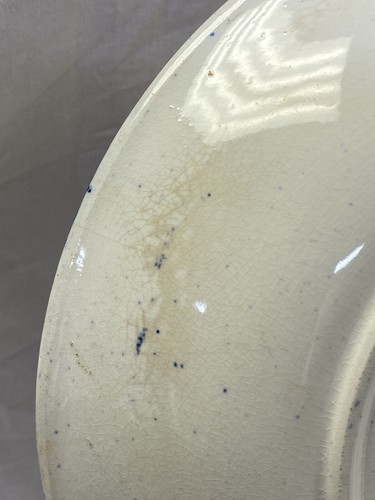 Antique Royal Bonn Wildrose Flow Blue Germany 8-1/2” Bowl 1890's - Picture 11 of 11