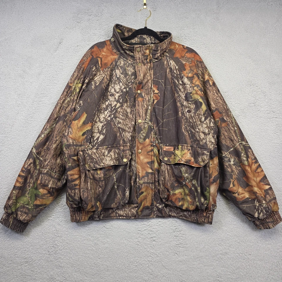 Woolrich Jacket Mens 3XL Zip Up Camo Quilted Lined Outdoor Guide Hunting Sports - Image 2 of 4