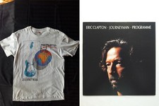 "ERIC CLAPTON JOURNEYMAN WORLD TOUR 1990"  White Concert T-shirt & Program