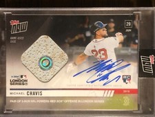 2019 Topps Now #451A Michael Chavis Boston Red Sox AUTO AUTOGRAPH RELIC RC 69/99