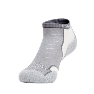 Thorlos Experia XCCU Thin Cushion Running Low Cut Socks, Grey, Large 