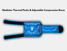 Icing/Heat Packs & Adjustable Compression Brace for Knee Pain [Free Shipping]