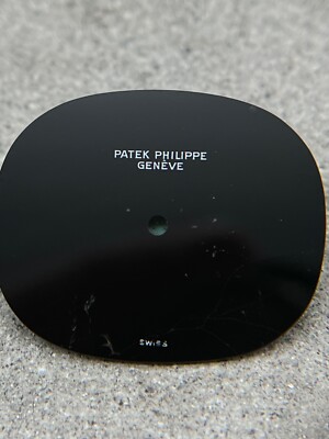 #1033 ORIGINAL PATEK PHILIPPE ELLIPSE ONYX STONE 23,9 x 29,0mm  ZIFFERBLATT