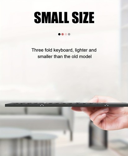 Folding Keyboard Mini Wireless Bluetooth Keyboard For Windows Android IOS iPad - Picture 18 of 19