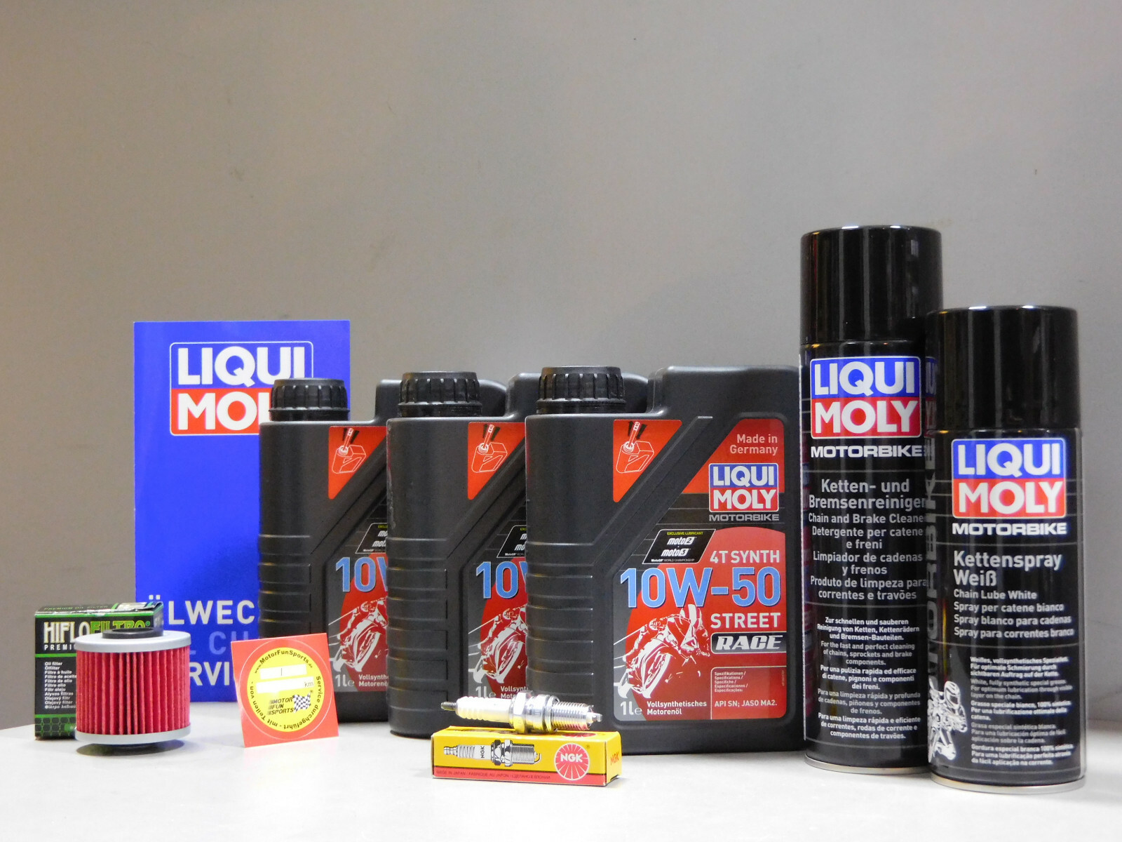 Maintenance Set SZR 660 Oil Filter Spark Plug Service Inspection