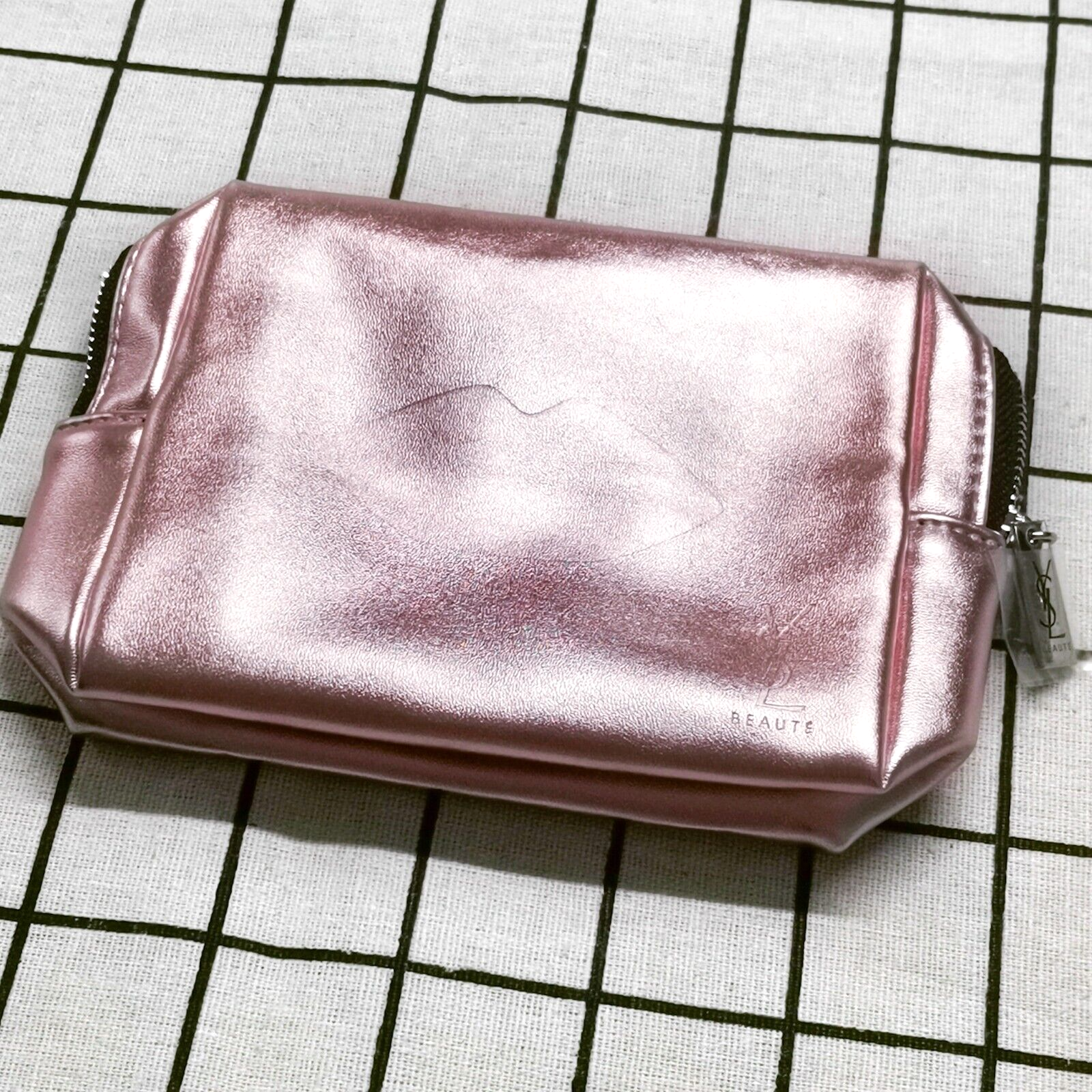 YSL Yves Saint Laurent borsa trucco borsa cosmetica da viaggio toilette borsa cerniera