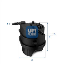 Image of UFI 24.343.00 Fuel Filter ===  SAME DAY DISPATCH
