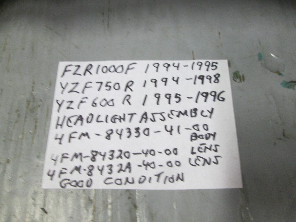 YZF600R / YZF750R / FZR1000F headlight assy . 4FM-84330-41-00