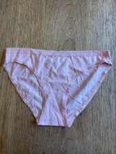 Victoria's Secret Purest Pink Logo SMALL Stretch Cotton Bikini Panty VS