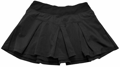 Girls Ivivva by Lululemon Fast Drill Skort Size 12 Black IG82965