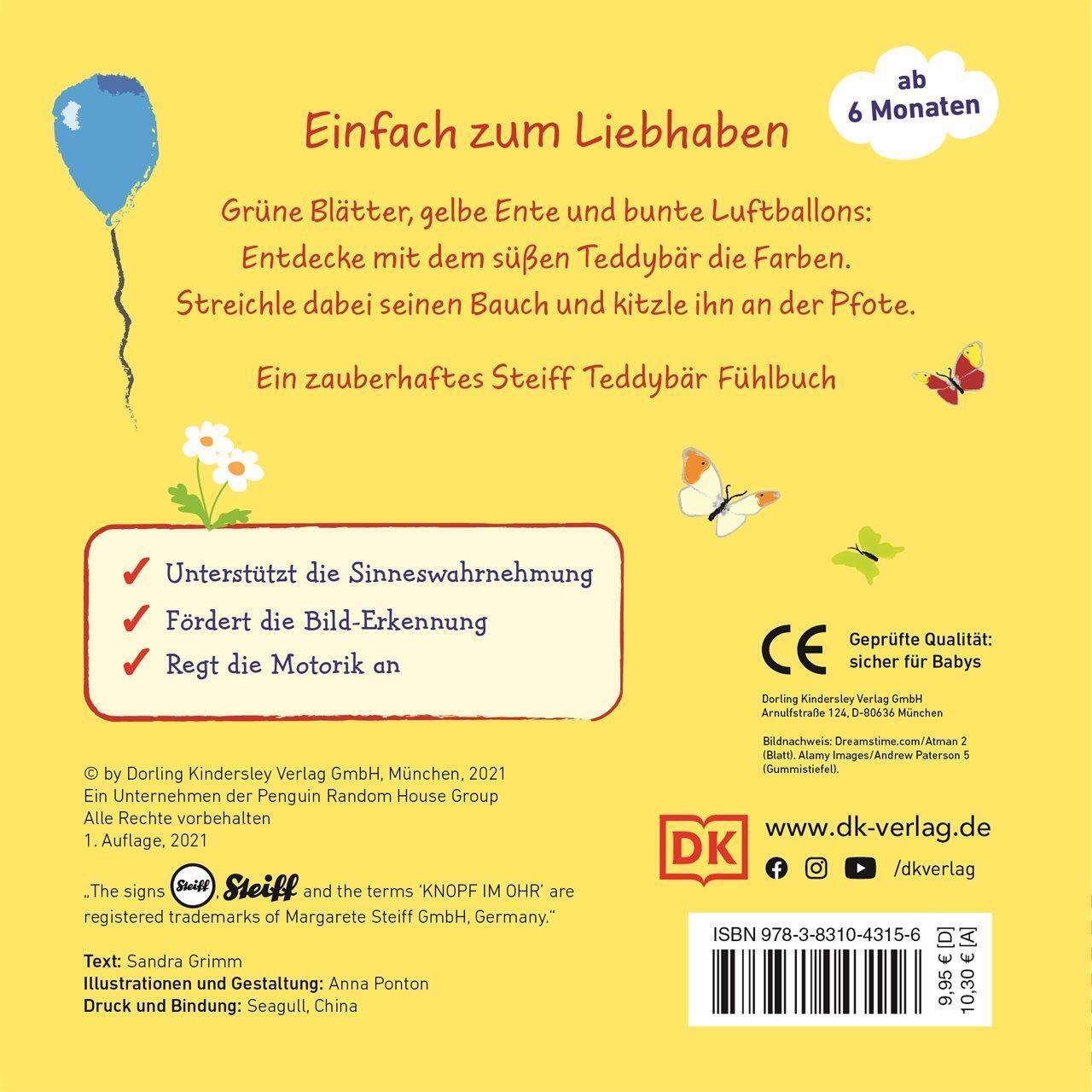 Thumbnail - Mein Liebstes Kuscheltierbuch. Entdecke Die Farben | Sandra Grimm |