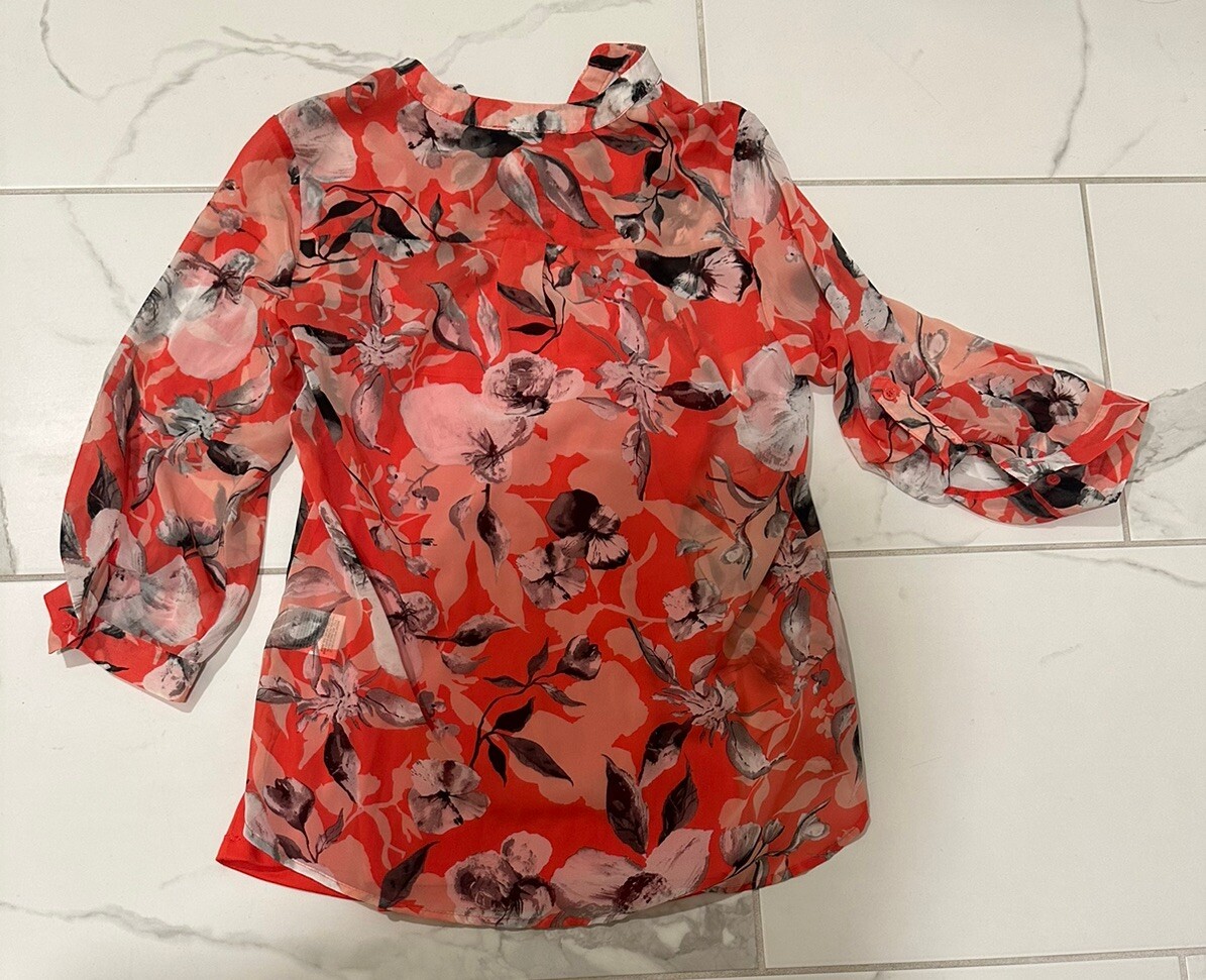 Covington Essentials Women's Size Small Sheer Pin… - image 9