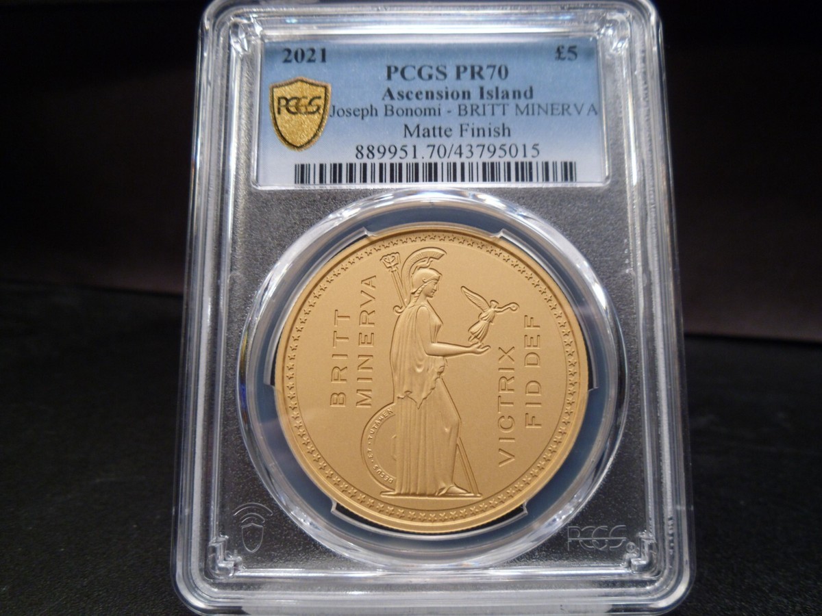 2021年 ノーブルコイン 5ポンド 1/2オンス 金貨 PCGS PR70