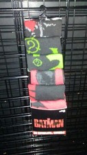 The Batman 6 Pair Casual Crew Socks Mens Size 8-12 DC 2022 Movie Comics NEW