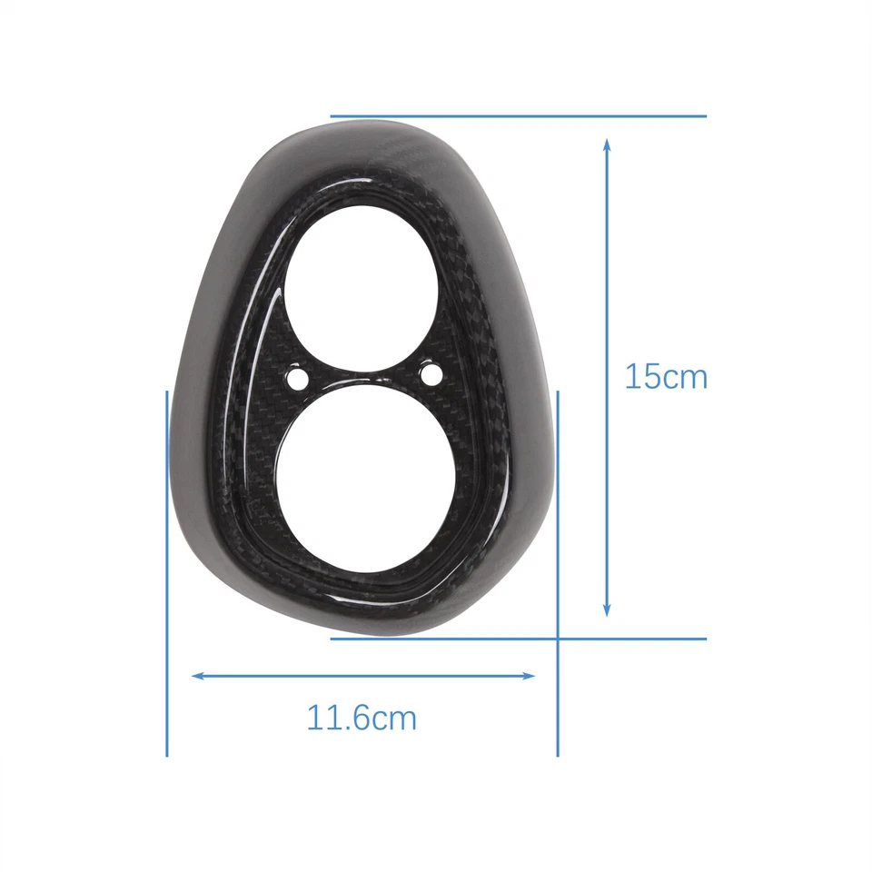 Tampa de extremidade de tubo de escape 100% fibra de carbono brilho para Triumph Speed Triple 1200 - Imagem 2 de 4