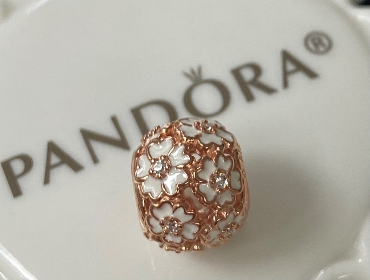 Authentic Pandora ROSE White Primerose Meadow Charm #781488EN12 | eBay 