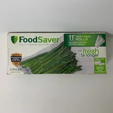 FoodSaver FSFSBF0626-P15N  11" x 16' Vacuum Seal Roll - 2 Rolls  NEW