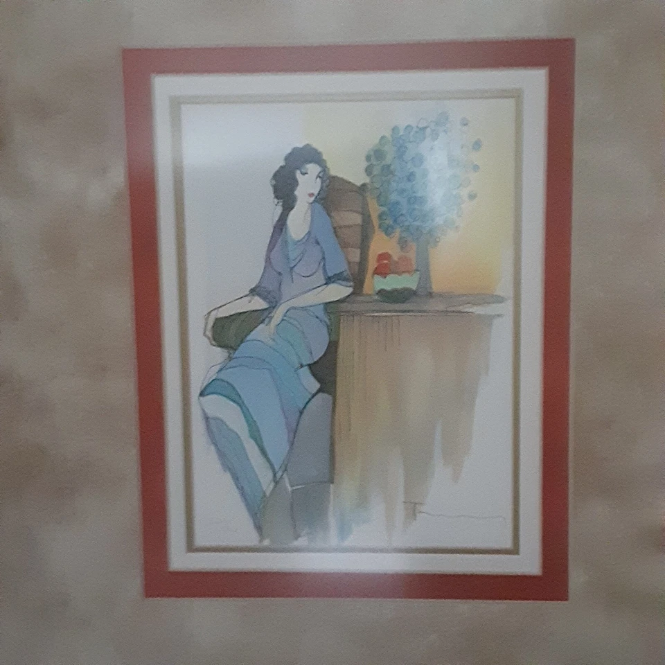 Itzchak Tarkay Limited Edition Lithograph Framed Signed Numbered 21x19 - Image 2 of 4