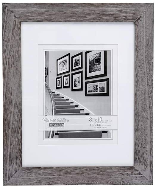 Malden International Designs 8x10/11x14 Matted Picture Frame, Gray eBay