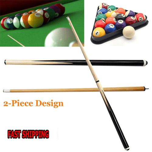 Pool Cues 58 Inch Billiard House Bar Cue Sticks 2 Piece Pool Cue