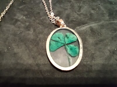 Unbranded Four Leaf Clover Necklace On Gold Tone 18