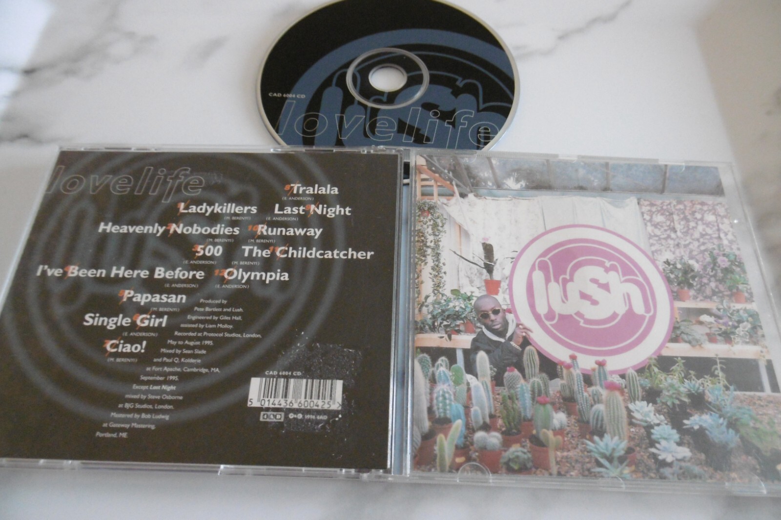 LUSH LOVELIFE CD ALBUM 4AD CAD 6004 CD LADYKILLERS SINGLE GIRL MIKI BERENYI