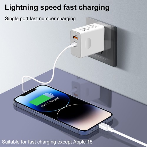 45W USB-C Type C PD Fast Wall Charger 6FT Cable For Samsung Galaxy S23 S22 Ultra - Picture 8 of 15