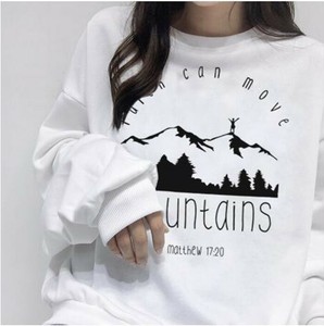 Women-039-s-Faith-Can-Move-Mountains-Blouse-Hoodie-Long-Sleeve-Sweatshirt-Pullover