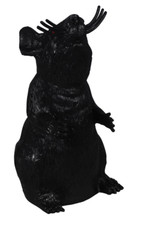 NEW Plastic/Rubber Squeaking Rat w/Red Eyes Halloween Decor/Prop  Rat Sitting