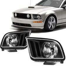 Fits 05-09 Ford Mustang Front Headlights Assembly Lamps Front Pair Replacement