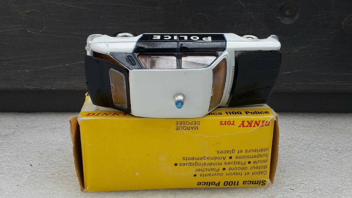 Dinky Toys Espagne - Simca 1100 Police 1450 - Échelle 1/43 - Noir/Blanc - Neuf (boîte Abîmée)