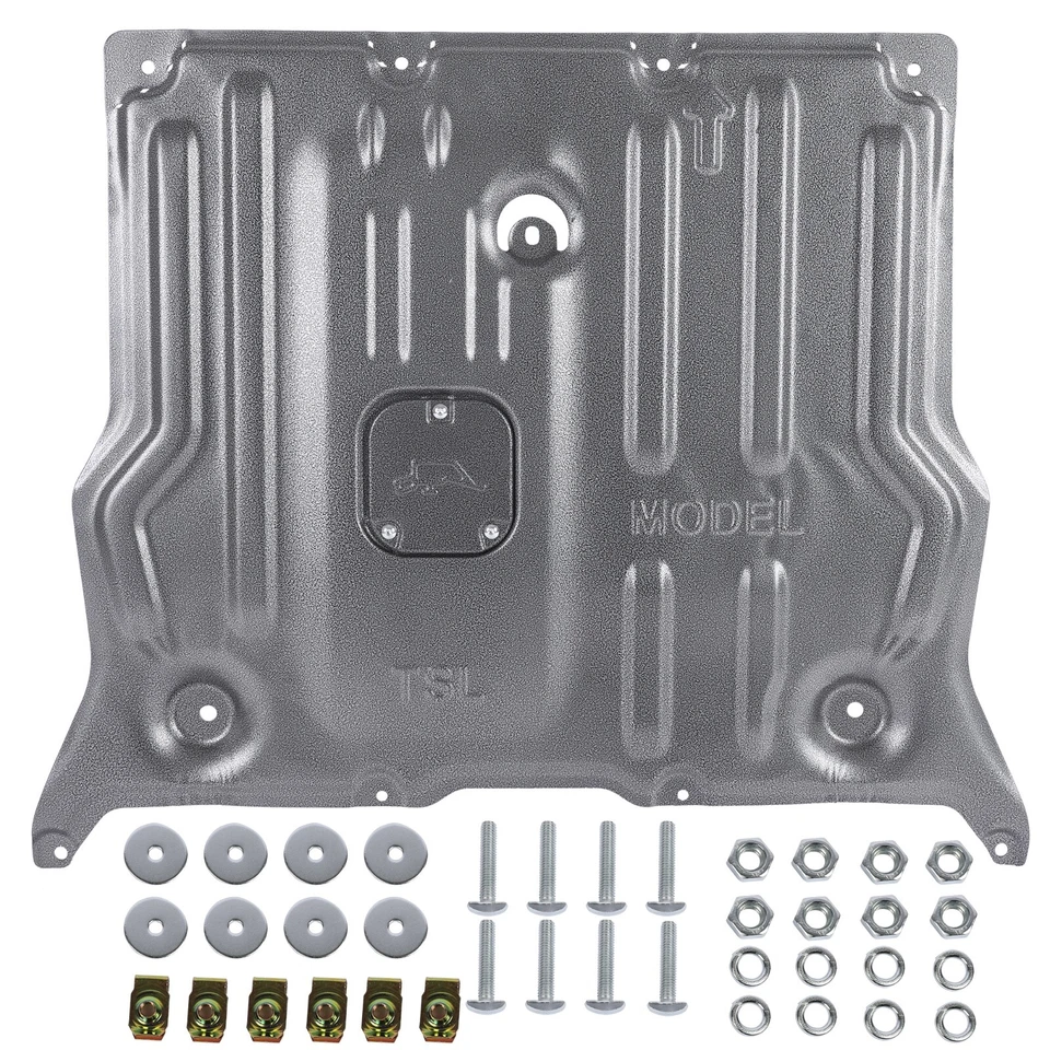 Front Skid Plate For 2017 2018-2024 Tesla Model 3 & Y Under Engine Guard Cover Foto 2 de 4