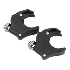 49mm Detachable Windshield Clamps Fit For Harley Street Bob FXDB 2007-2016 Black