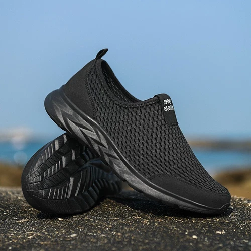 Herren Freizeit Slipper Schuhe Sportlich Laufen Outdoor Fitness Turnschuhe Tennis Gehen - Bild 9 von 18