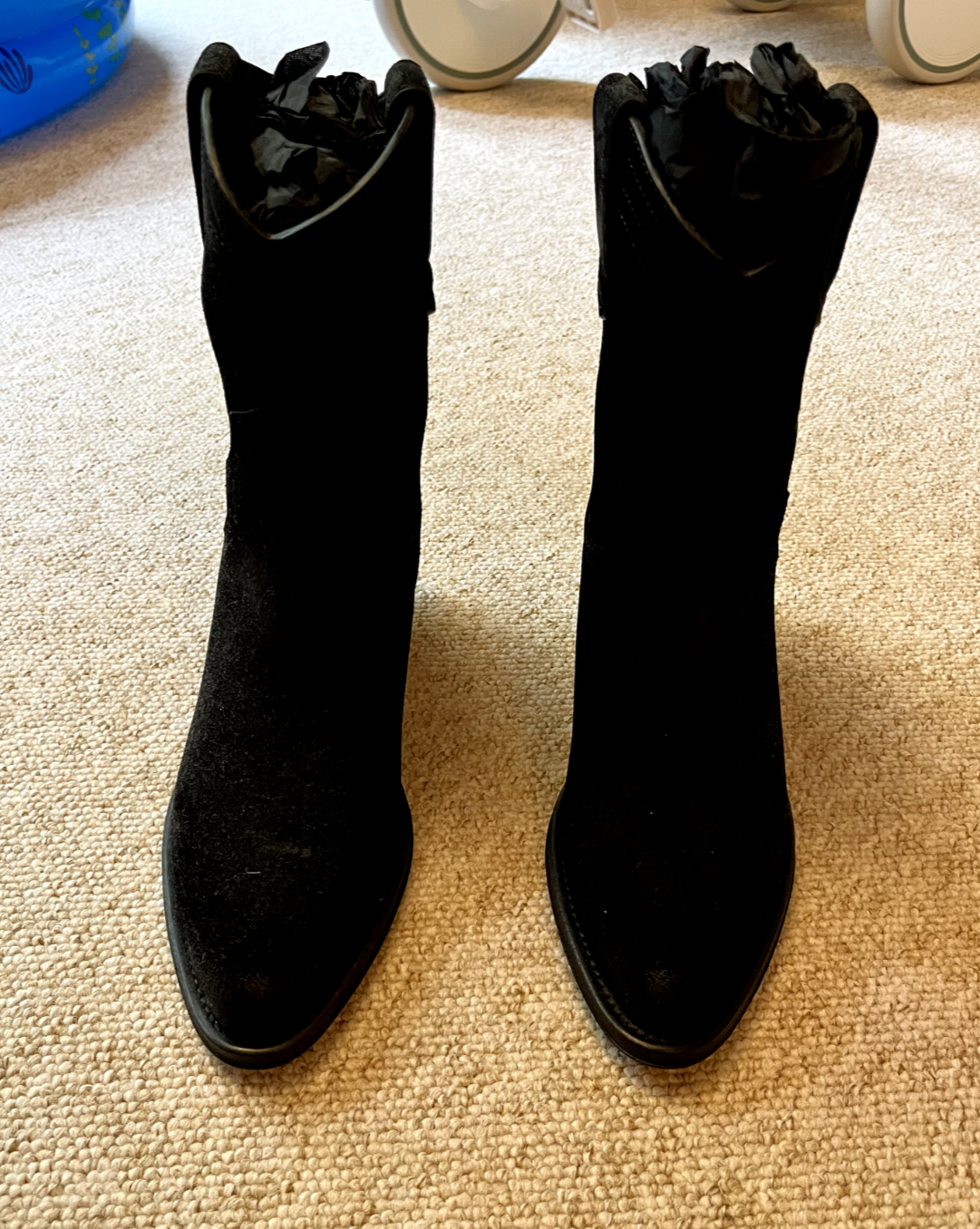 [NUOVI] Stivali in pelle scamosciata Yves Saint Laurent taglia EU 37 5