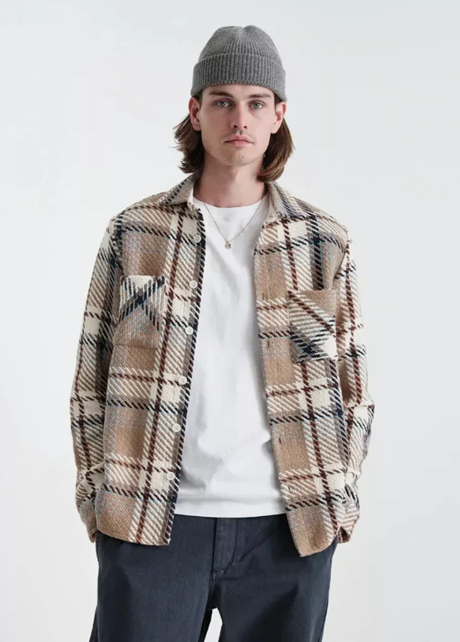 НОВАЯ куртка битника W TAGS WAX LONDON Whiting Beatnik - бежевая