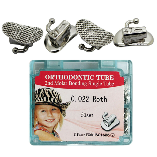 200pcs Dental Orthodontic Buccal Tubes 1st 2nd Molar MBT Roth 022 Bondable Mesh - Picture 28 of 129