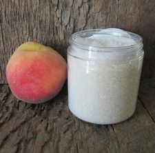 Peach Mango Handmade Dead Sea Bath Salts 8 oz jar