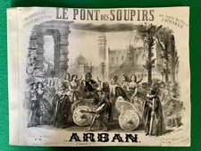 Le Pont des soupirs - Venise Quadrille pour piano d'après Jacques Offenbach 1861