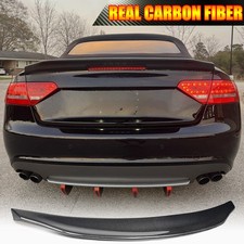 For Audi B8 B8.5 A5 S5 RS5 Convertible 07-16 REAL CARBON Rear Trunk Spoiler Wing