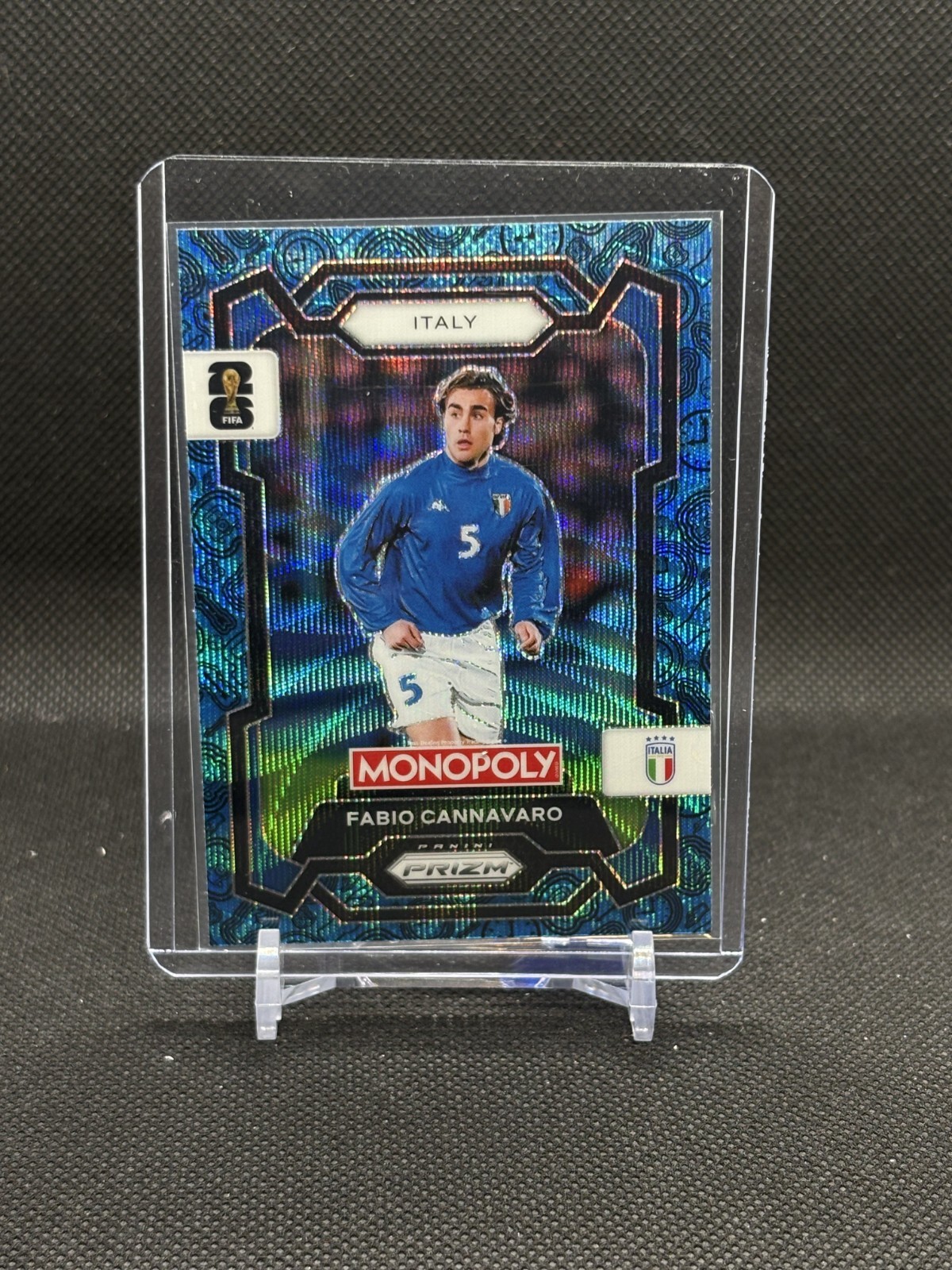 Fabio Cannavaro 2026 Panini Prizm Fifa World Cup 26 Monopoly Blue Italy