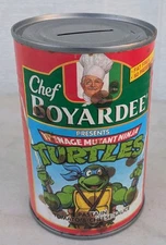 Chef Boyardee Teenage Mutant Ninja Turtles Can Bank